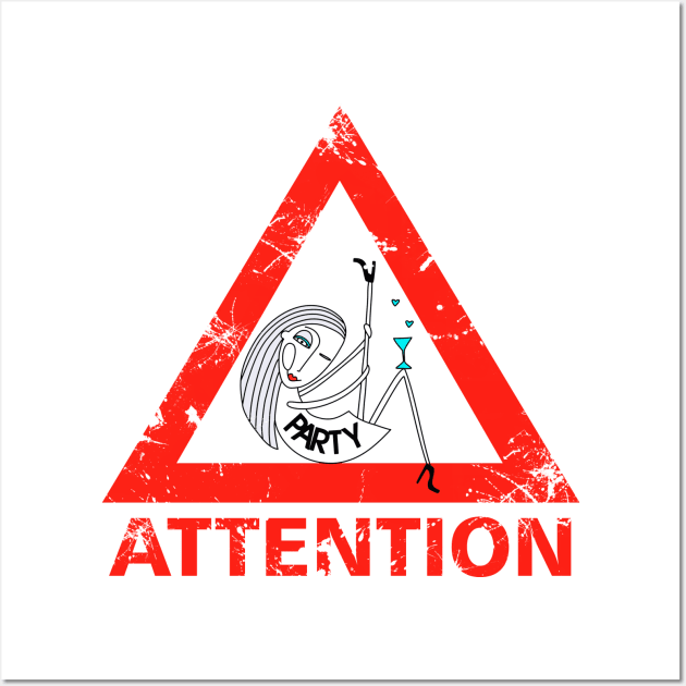 Attention Wall Art by Go go